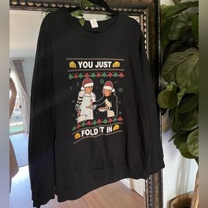 schitt’s creek funny christmas sweater - size XL